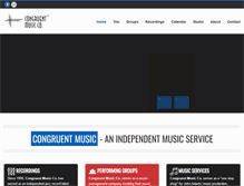Tablet Screenshot of congruentmusic.com